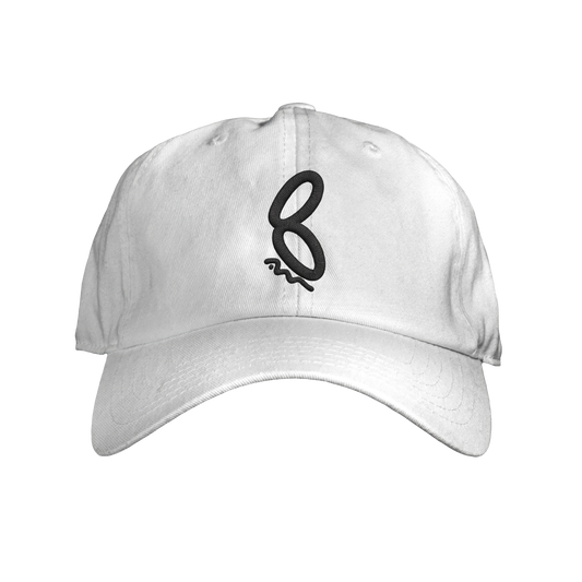 Ambitious & Motivated Dad Hat - White