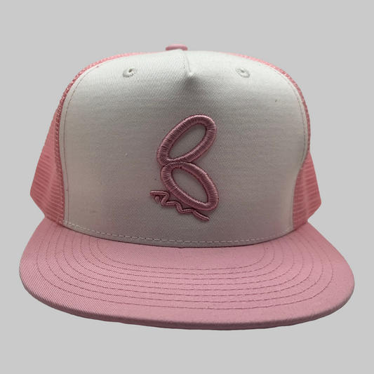 Ambitious & Motivated SnapBack - Pink & White