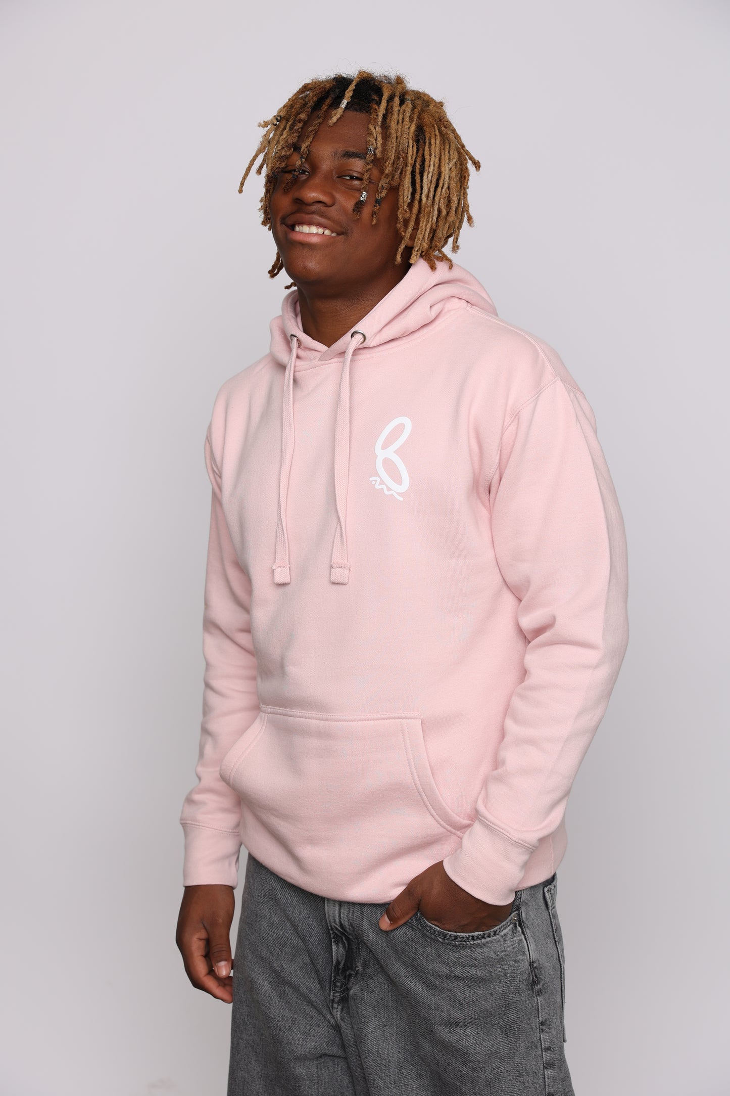 Ambitious & Motivated Hoodie - Powder Pink