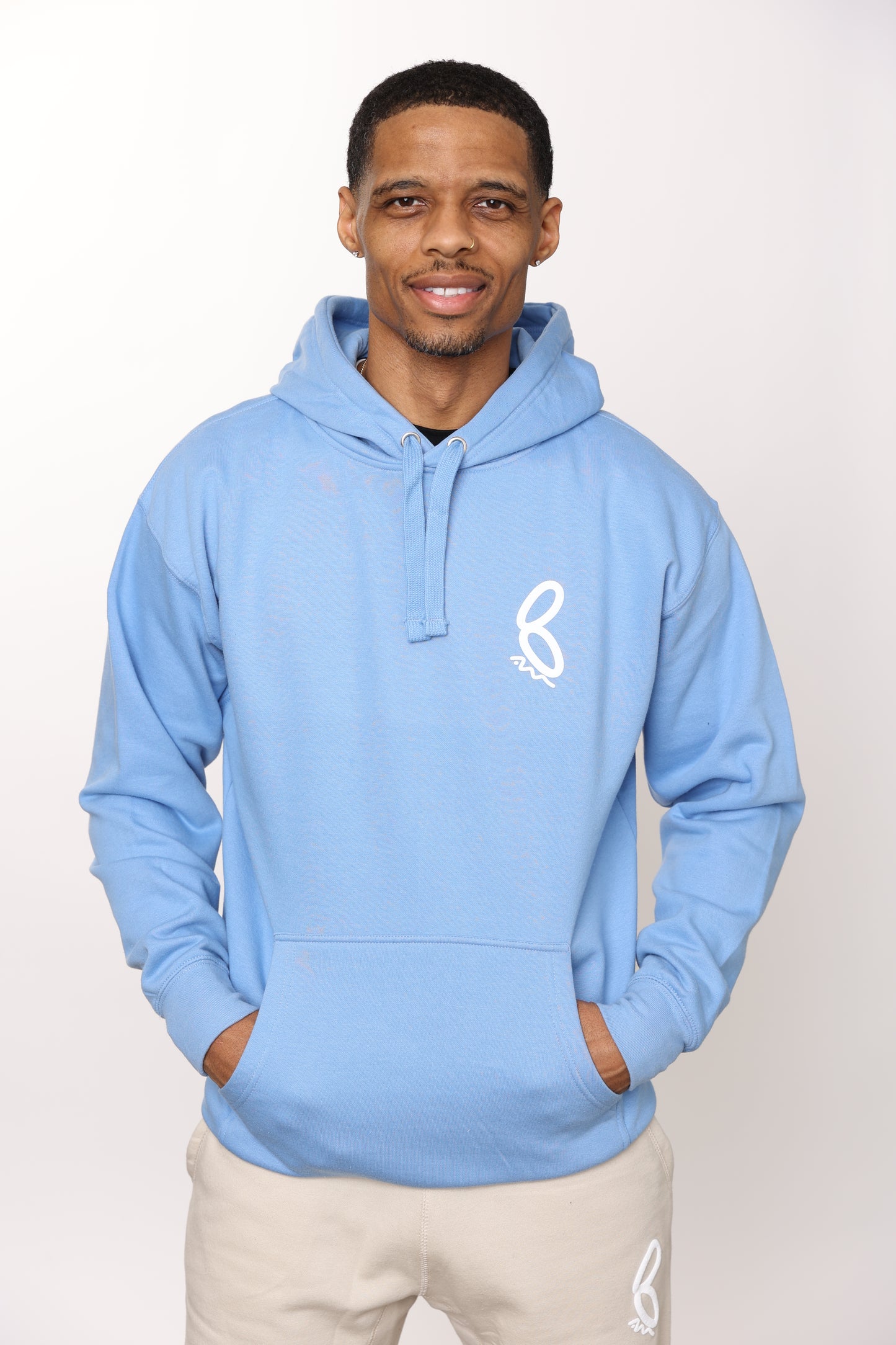 Ambitious & Motivated Hoodie - Powder Blue